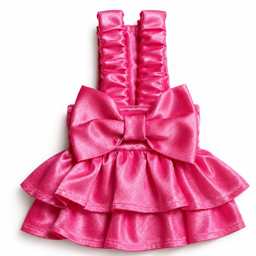 PEMBE  - SATEN ELBİSE