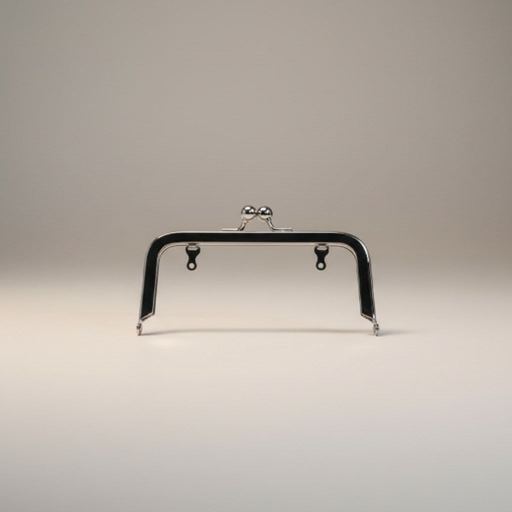 Cüzdan ve Çanta Metali Cüzdan Klipsi Bursu Oluklu Model 14 cm Gümüş Renk