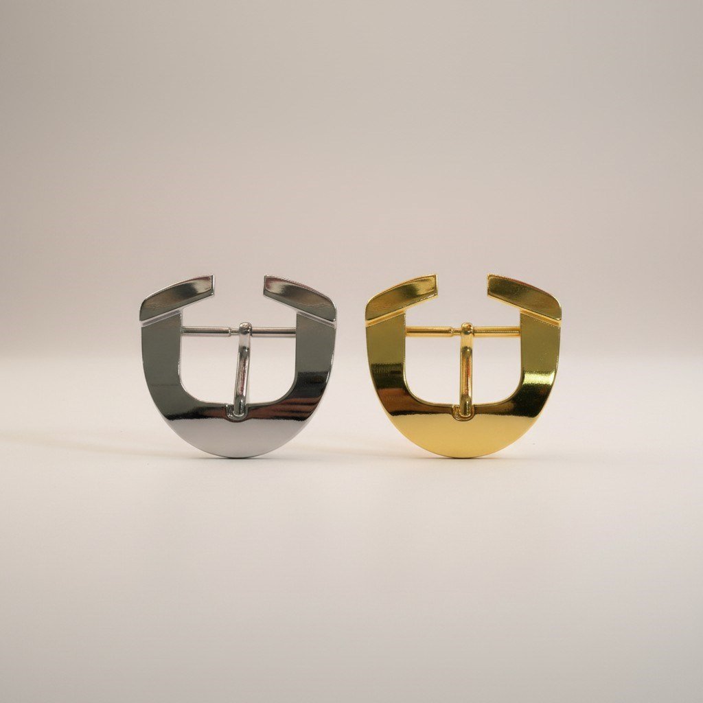 Metal Çanta ve Ayakkabı Tokası Metal Dilli 3.2 cm Nikel ve Gold (Min. 4 Adet)