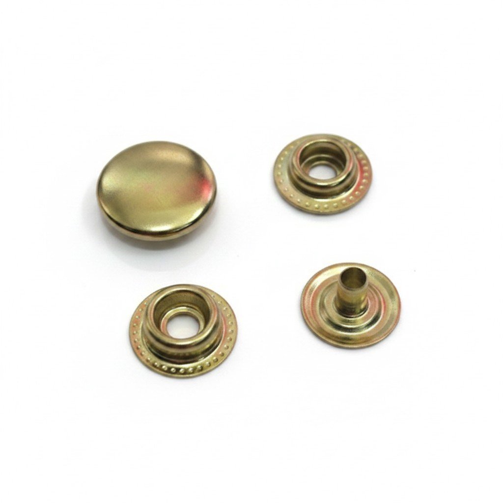 Metal Çıt Çıt 61 No 15 mm Gold, 50 Adet