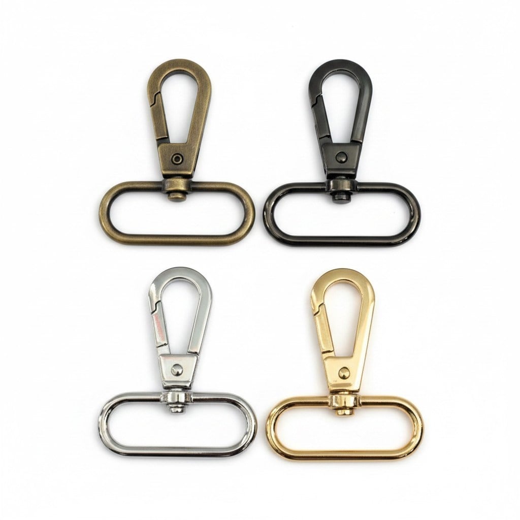 Metal Kanca 4 cm Nikel, Antik, Siyah Nikel ve Light Gold (Min. 4 Adet)