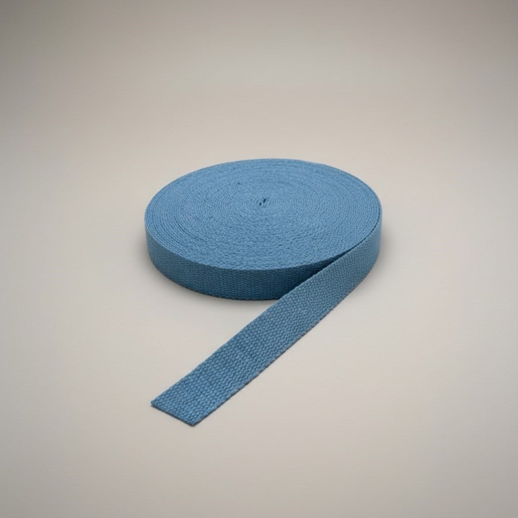 Pamuklu Kolon 3 cm Bebe Mavi (Min. 3 m)
