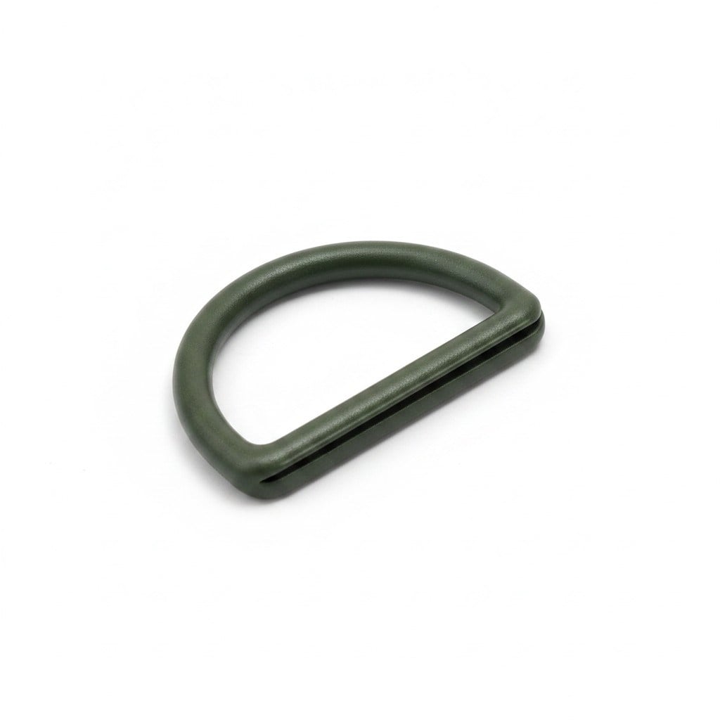 Plastik D Halka 3.8 cm Haki ve Bej (Min. 20 Adet)