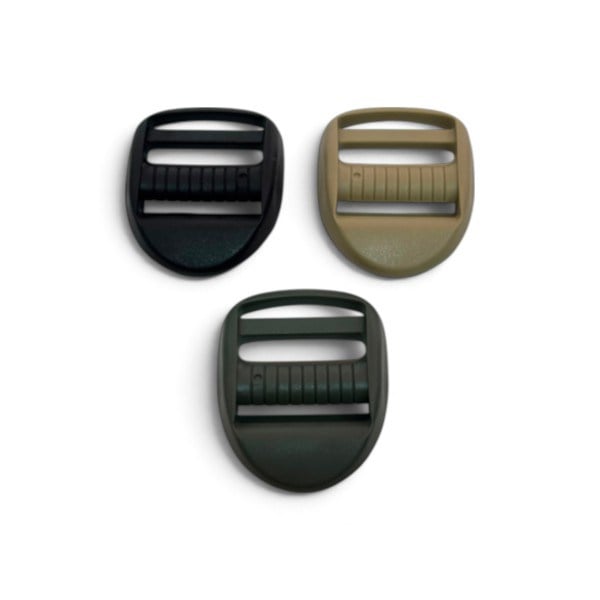 YKK Plastik Merdiven Toka LK-U 2.5 cm Siyah, Haki ve Bej (Min. 6 Adet)
