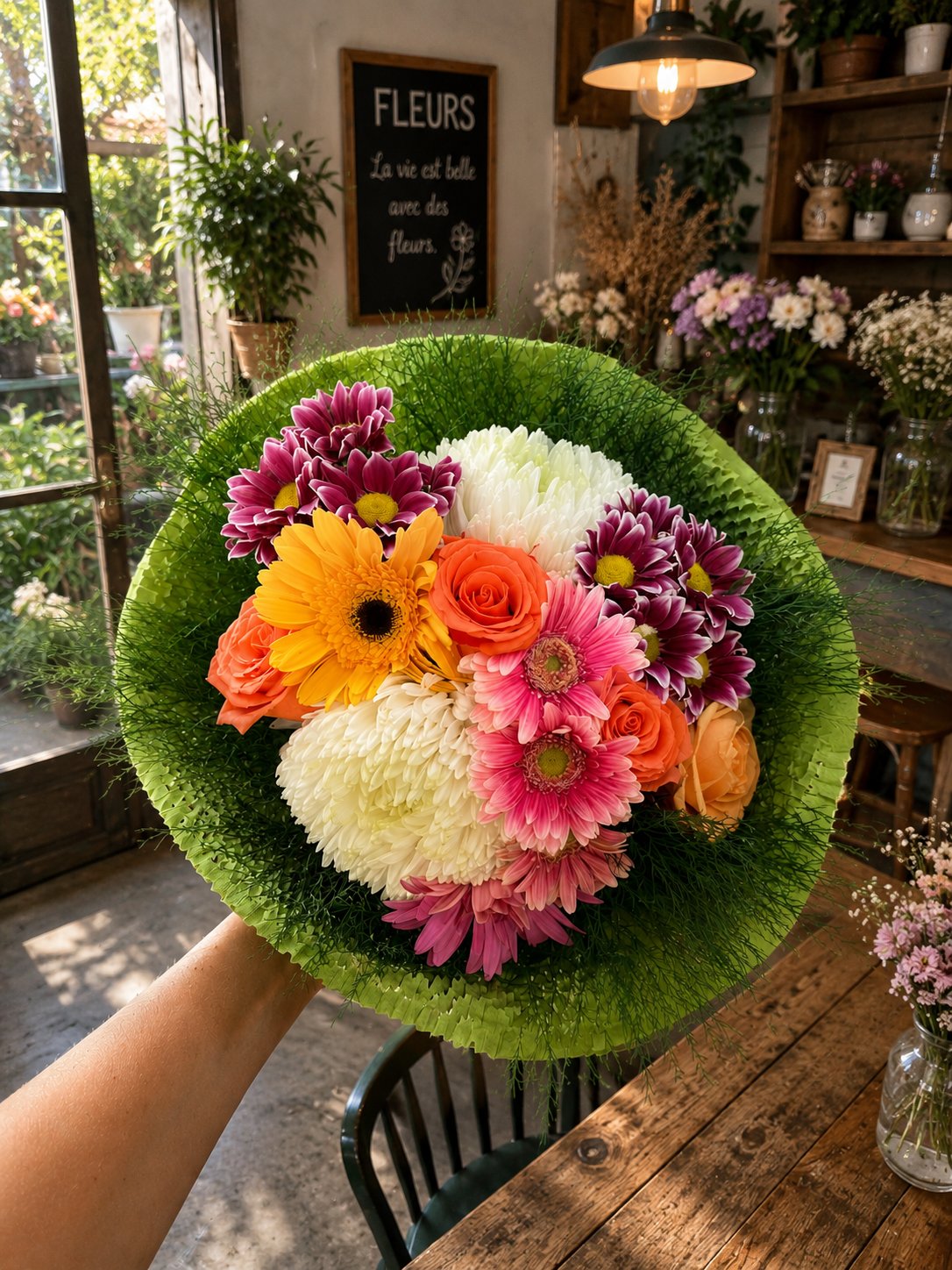 Marmaris Çiçek Karnavalı Buketi | Gerbera, Gül ve Krizantemlerden Oluşan Renkli Buket