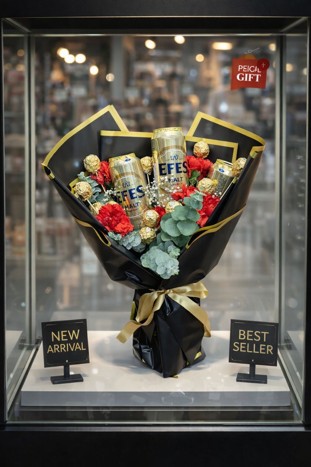 Premium Erkeklere Özel Bira & Çikolata Buketi