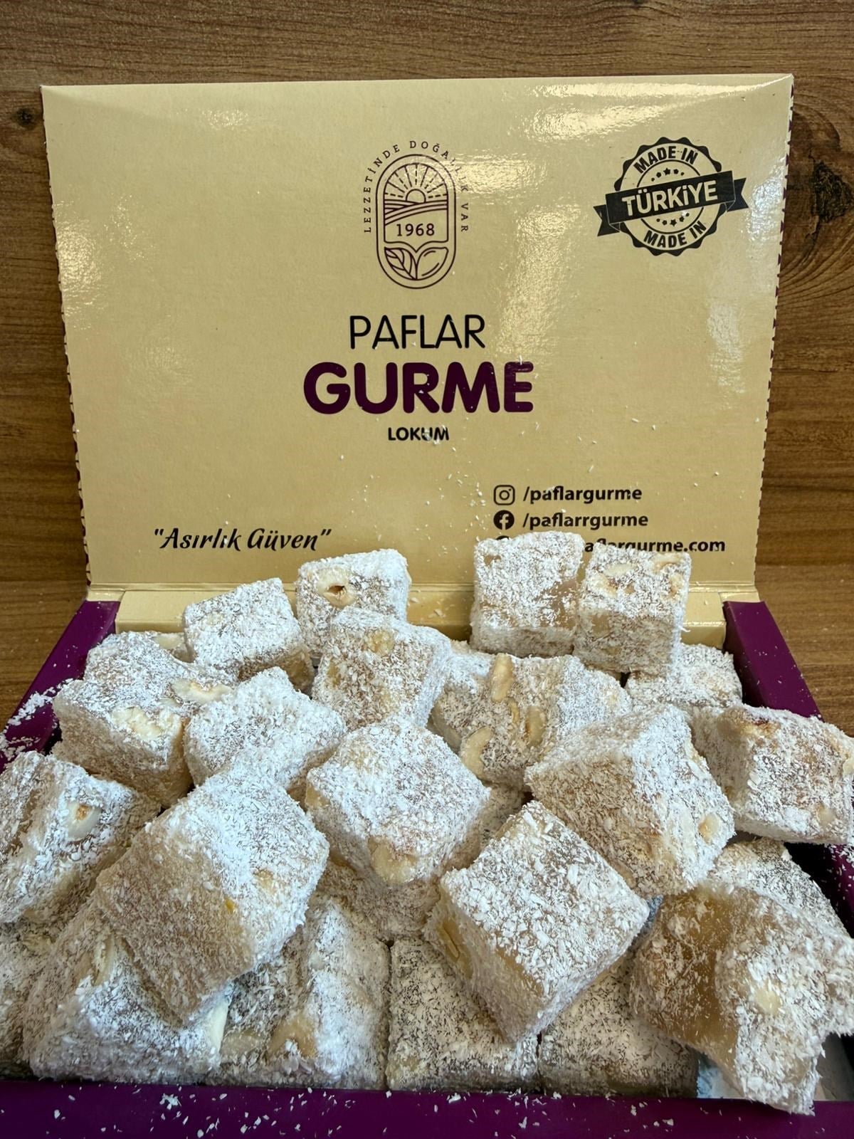 PAFLAR FINDIKLI KARE SADE LOKUM
