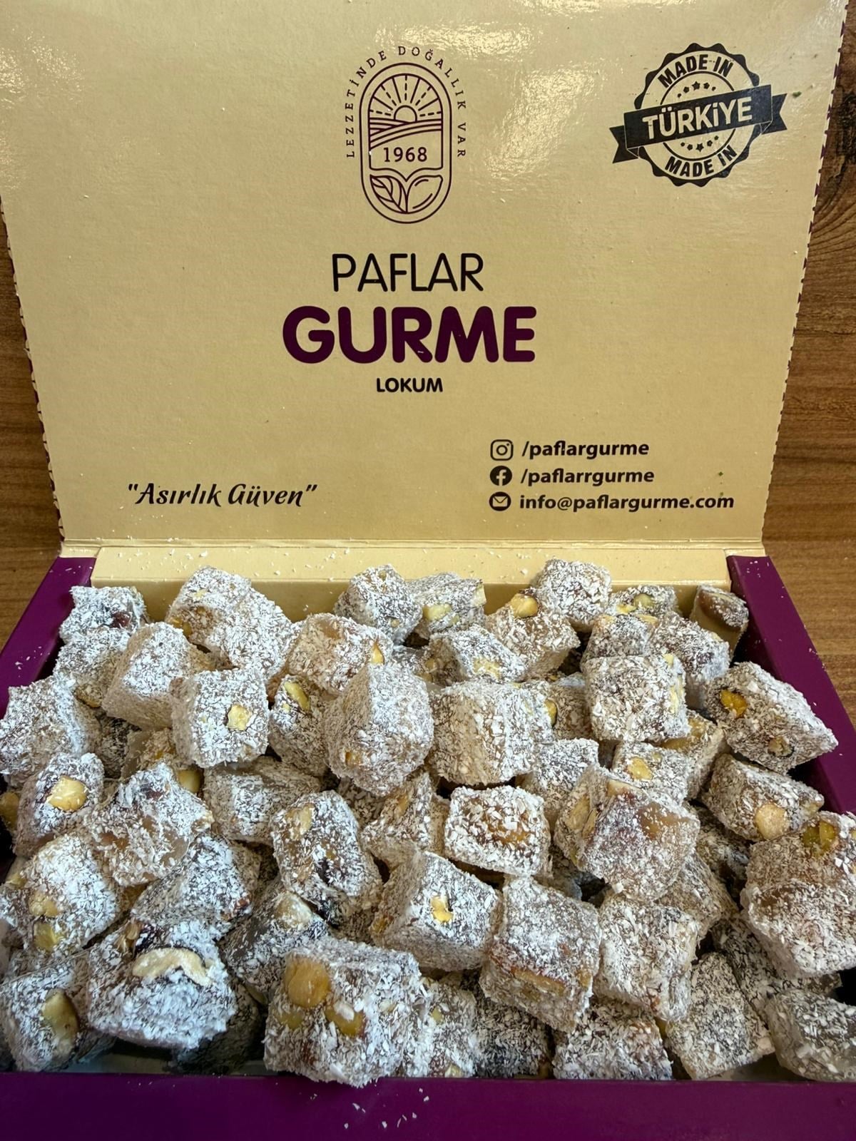 PAFLAR SADE ÇİFTE KAVRULMUŞ LOKUM