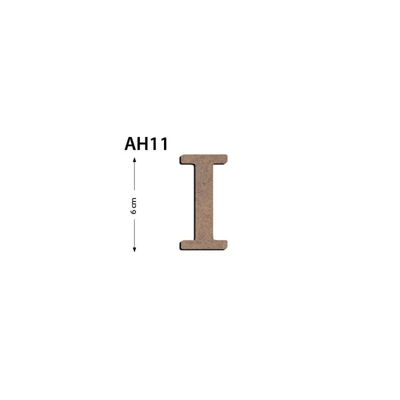 Ah11 Ahşap 6 cm I Harfi