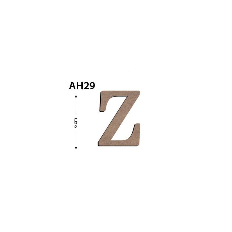 Ah29 Ahşap 6 cm Z Harfi