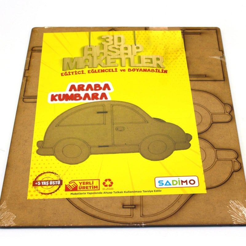 Ahşap Maket Kumbara Araba