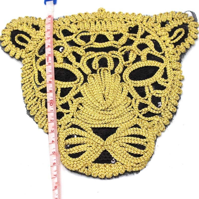Aplike Sırma Aslan Motif