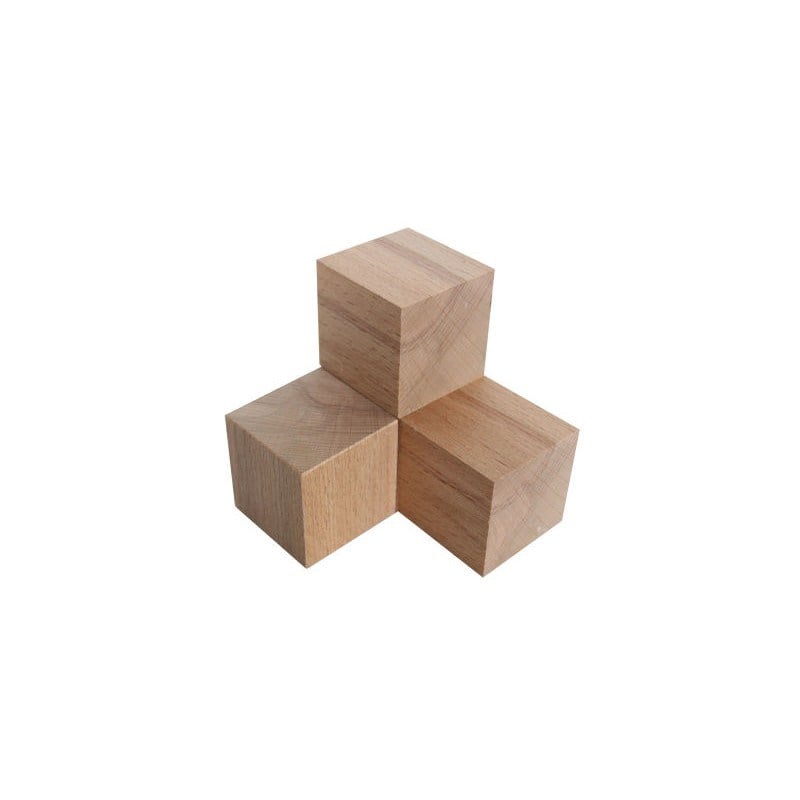 Da21 Ahşap Küp Kayın Ağacı 3x3 cm