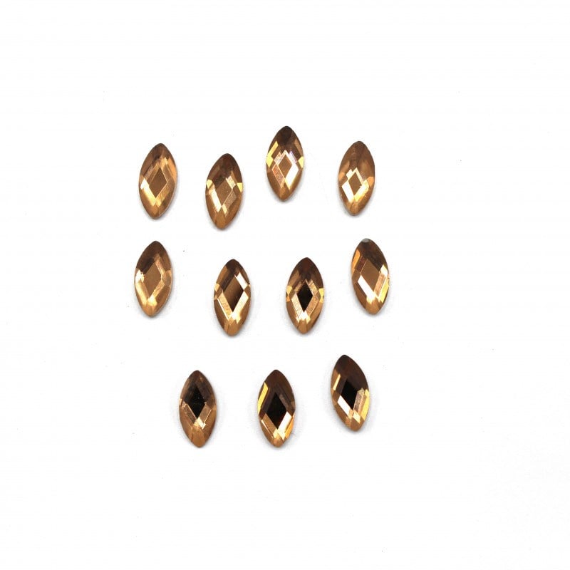 Hotfix Taş Elips Kahverengi 1,5x0,8 cm