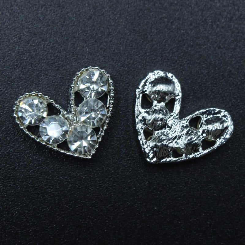 Kristal Taşlı Kalp Motif