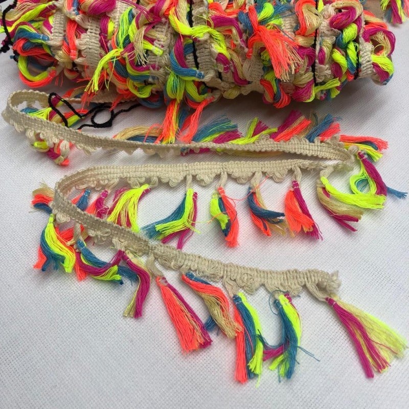 Püskül Neon Renkli