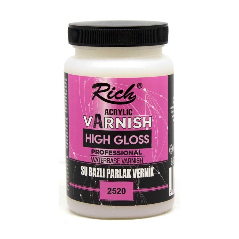 Rich Parlak Vernik Su Bazlı High Gloss 250 cc