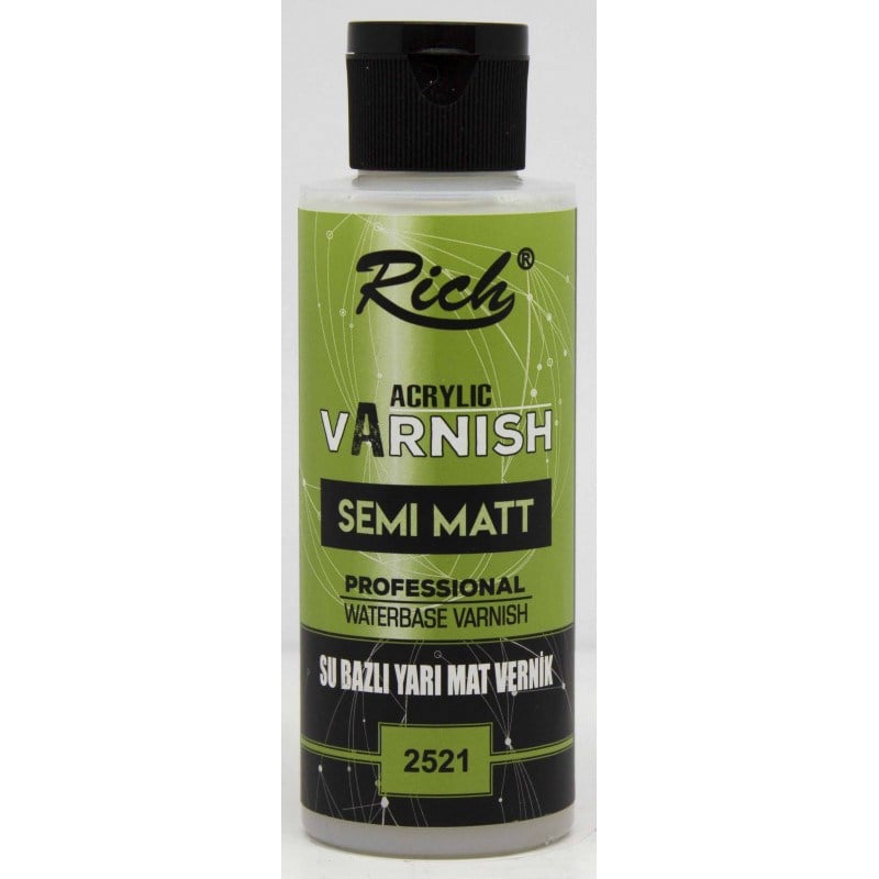 Rich Yarı Mat Vernik Su Bazlı 120 cc