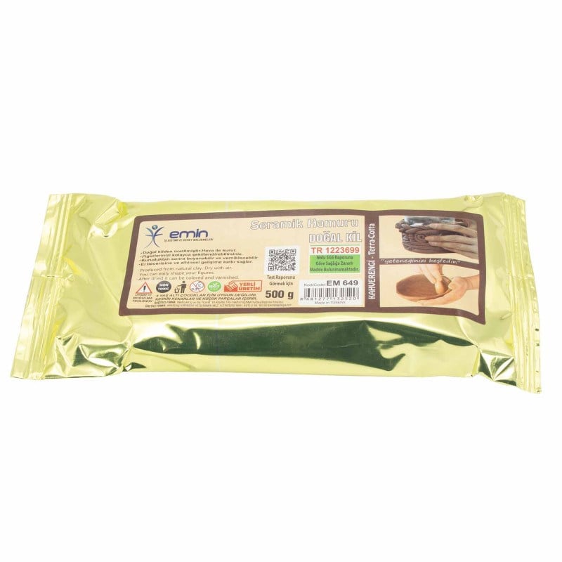 Seramik Hamuru Doğal Kil 500 gr