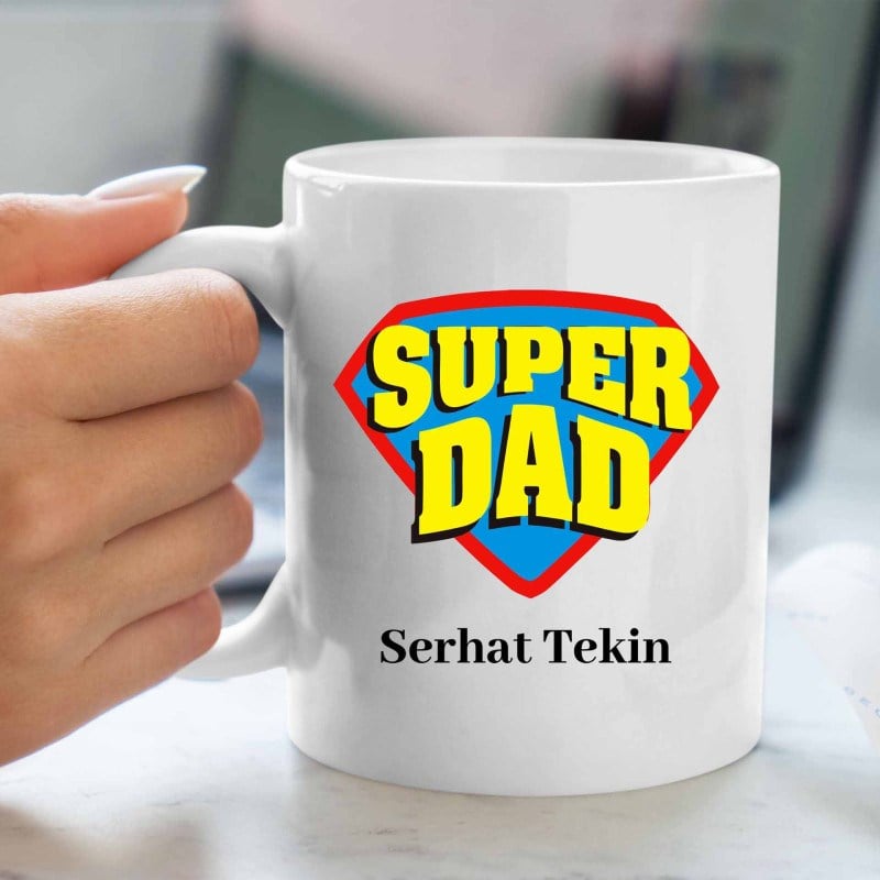 Super Dad Baskılı Kupa Bardak
