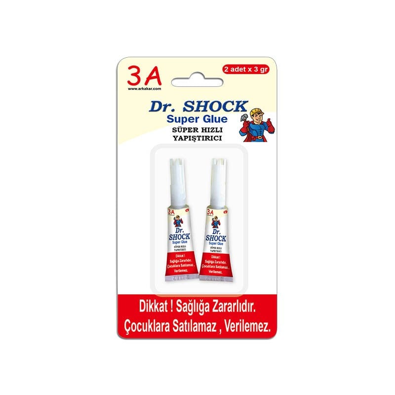 Süper Hızlı Yapıştırıcı 3 gr 2'li Set