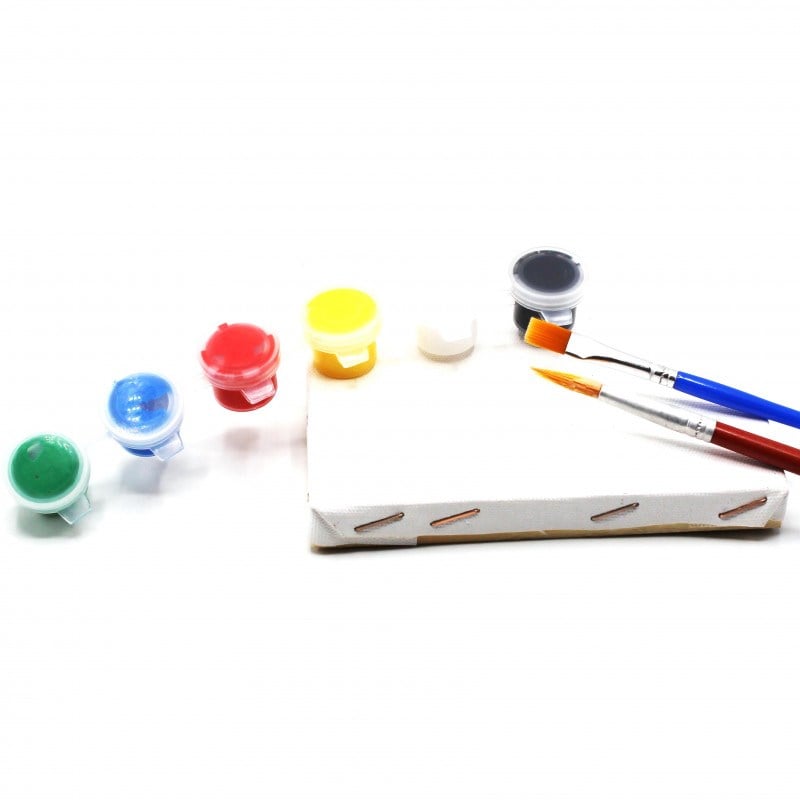 Tuval Set 10 x 10 cm Kare Akrilik Boyalı