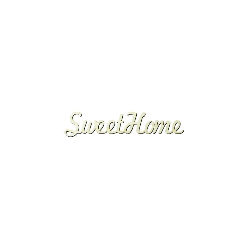 Y11 Sweet Home Yazısı Ahşap Obje