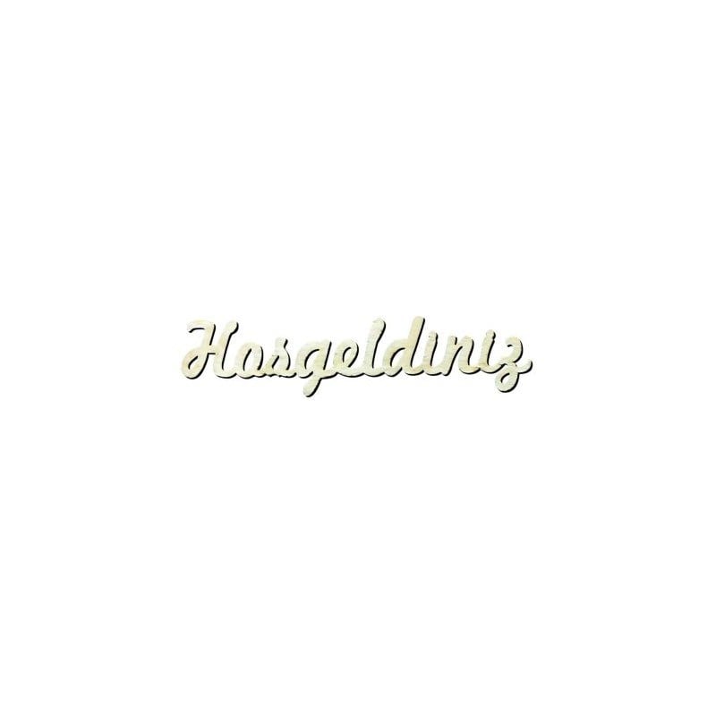 Y8 Hoşgeldiniz Yazısı Ahşap Obje