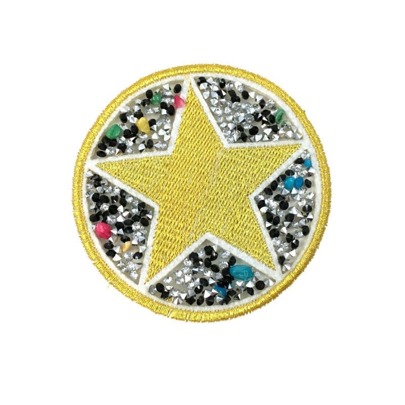 Yapıştırma Dökme Taşlı Yıldız Patch