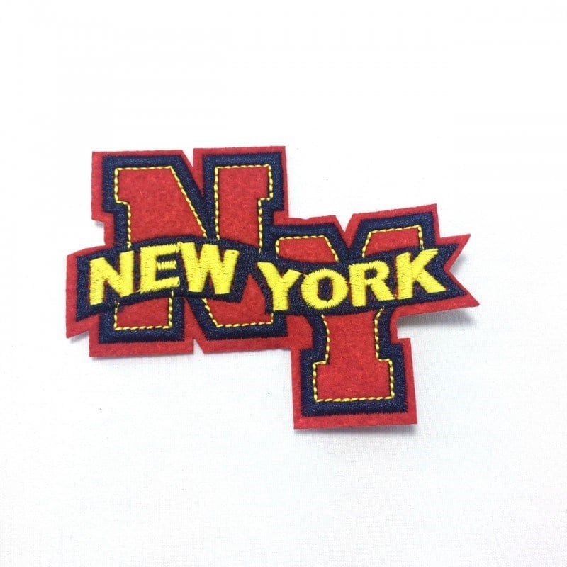 Yapıştırma Newyork Yazılı Patch