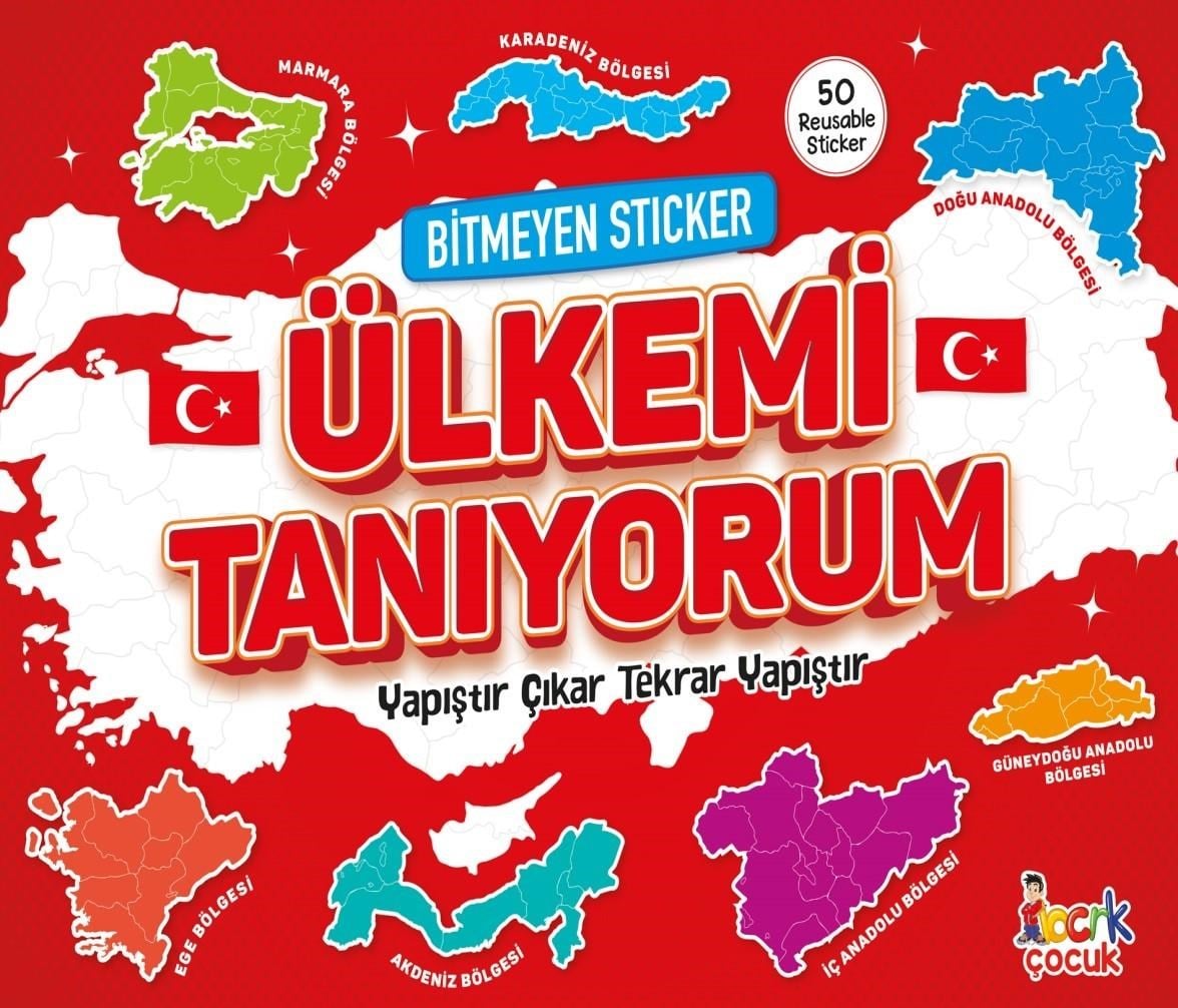  Bitmeyen Sticker - Ülkemi Tanıyorum