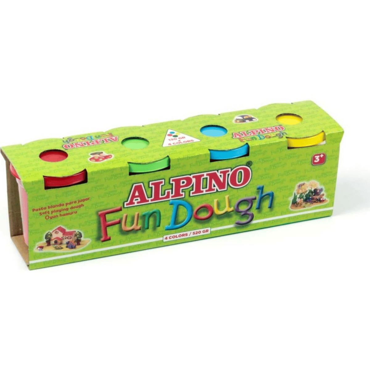 Alpino DP-000302 Oyun Hamuru 4'lü 130gr