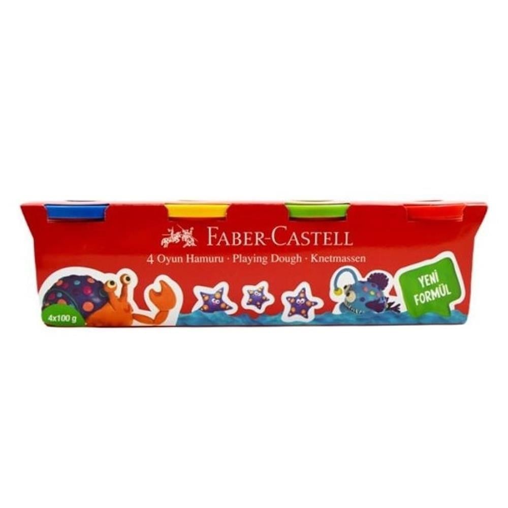 Faber Castell Oyun Hamuru 4 Renk x 100 gr