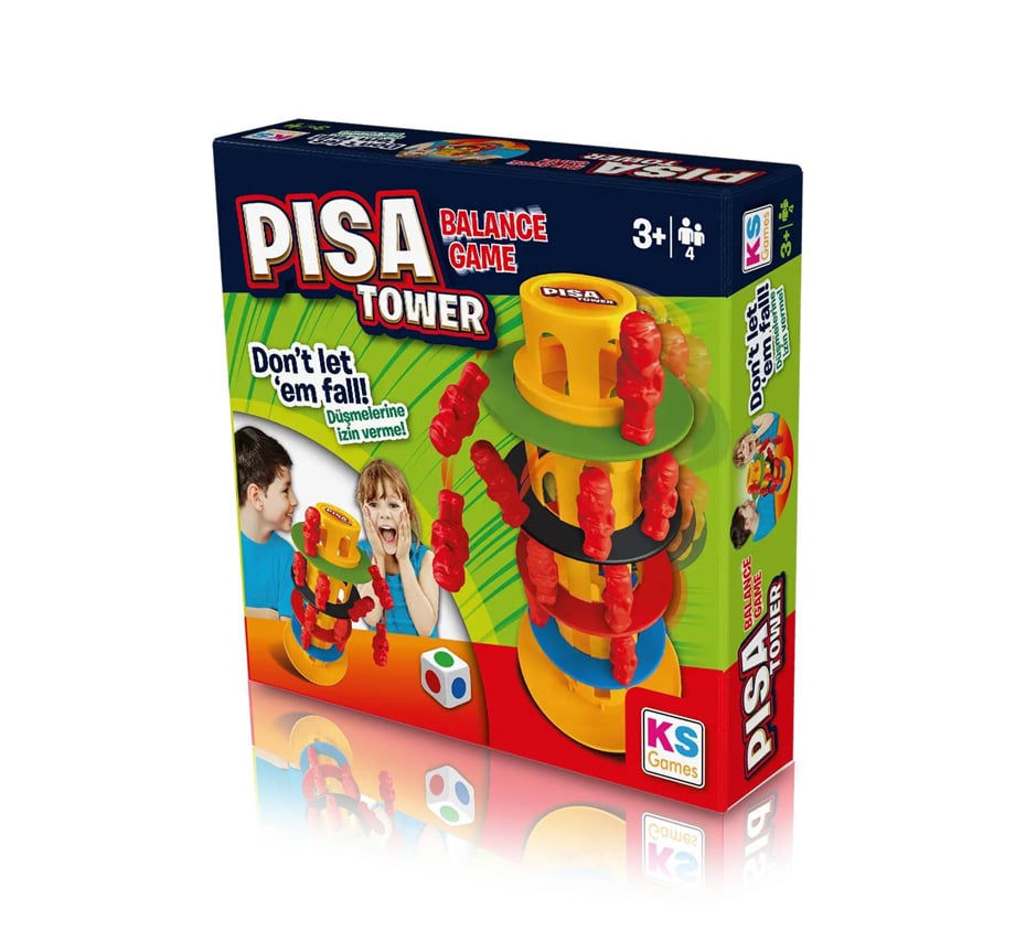 Ks Denge Oyunları Pisa Tower KIRMIZI SIYAH   