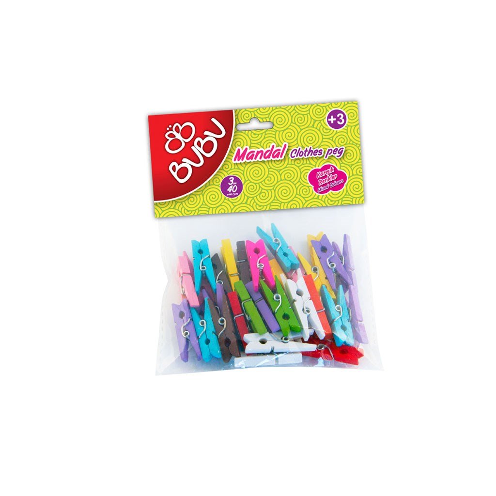 Mandal 3cm 40'lı Renkli BUBU-HS0005
