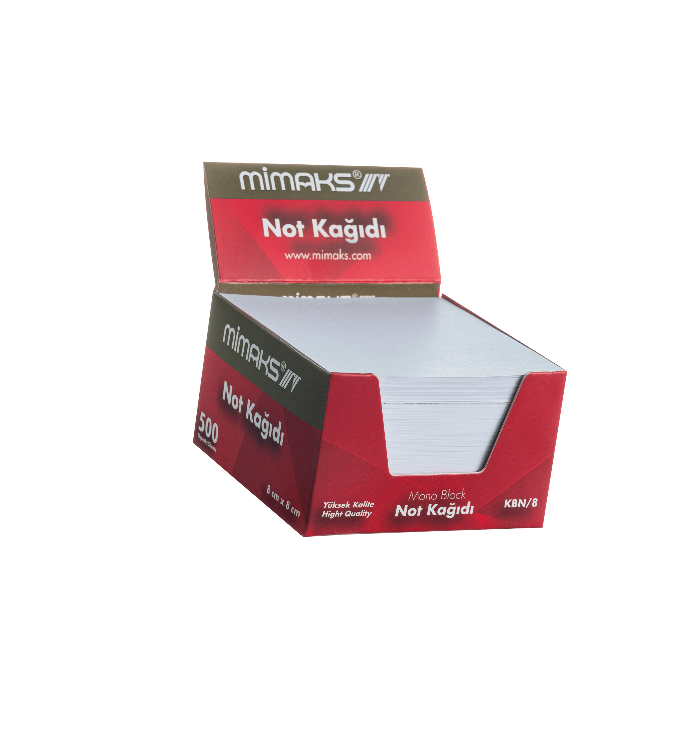 Mimaks Küp Blok Not KBN-8 8x8cm 500 Yaprak