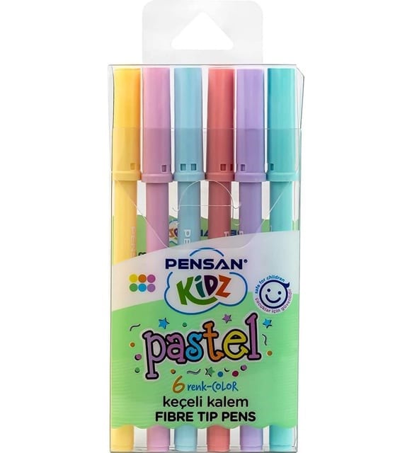 Pensan Kidz Pastel 6 Renk Keçeli Kalem