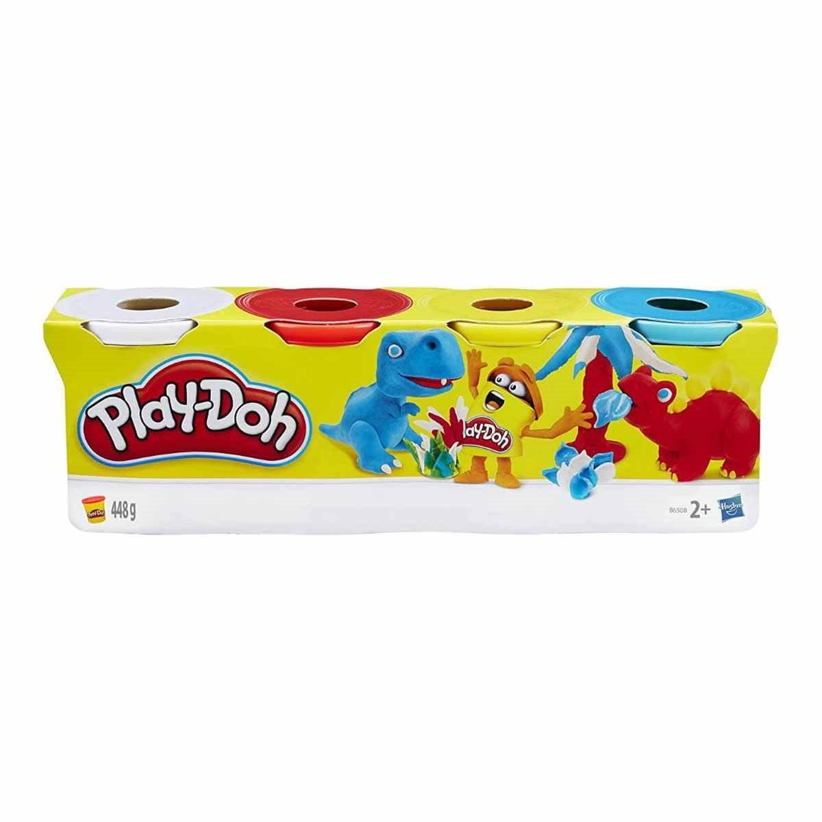 Play Doh 4'lü Oyun Hamuru 448 g - Beyaz,Kırmızı,Sarı,Mavi