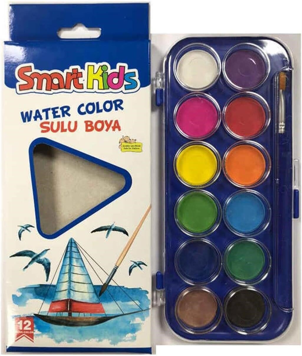 Smart Kids 12 Renk Sulu Boya 3566