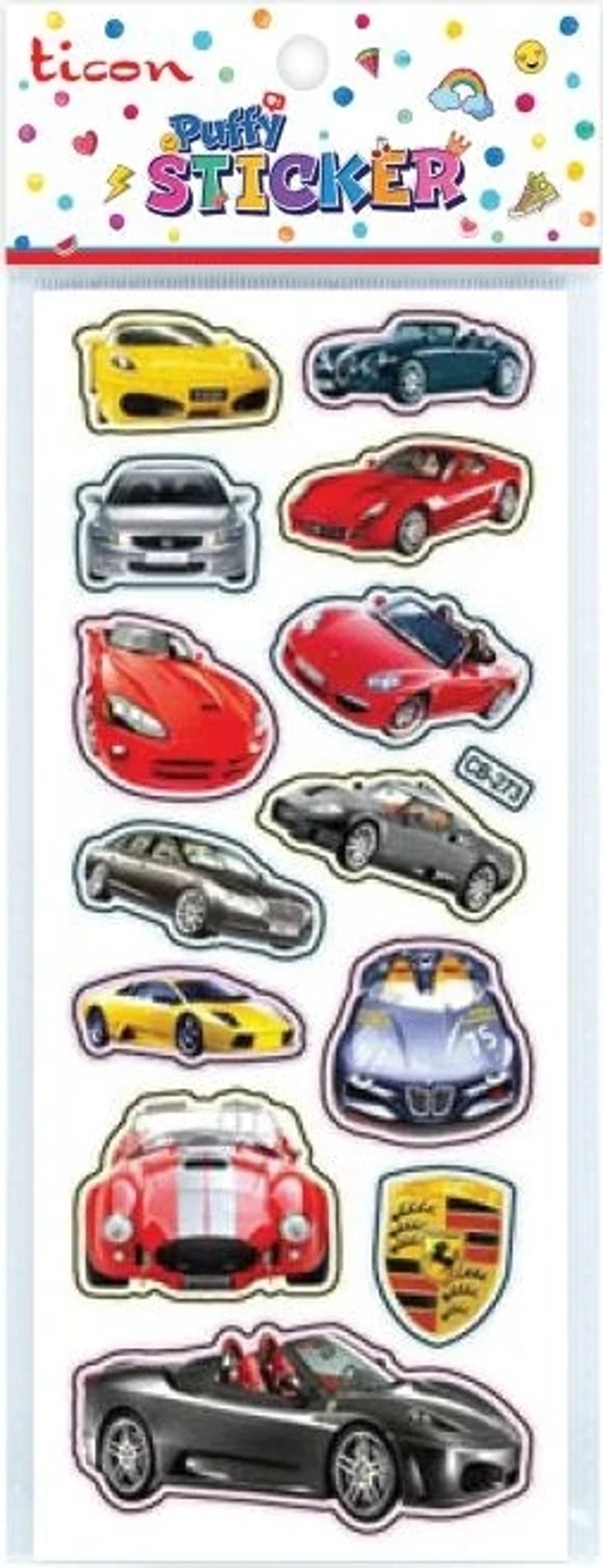 Ticon Sticker Puffy Kabartma Etiket 348946 Araba