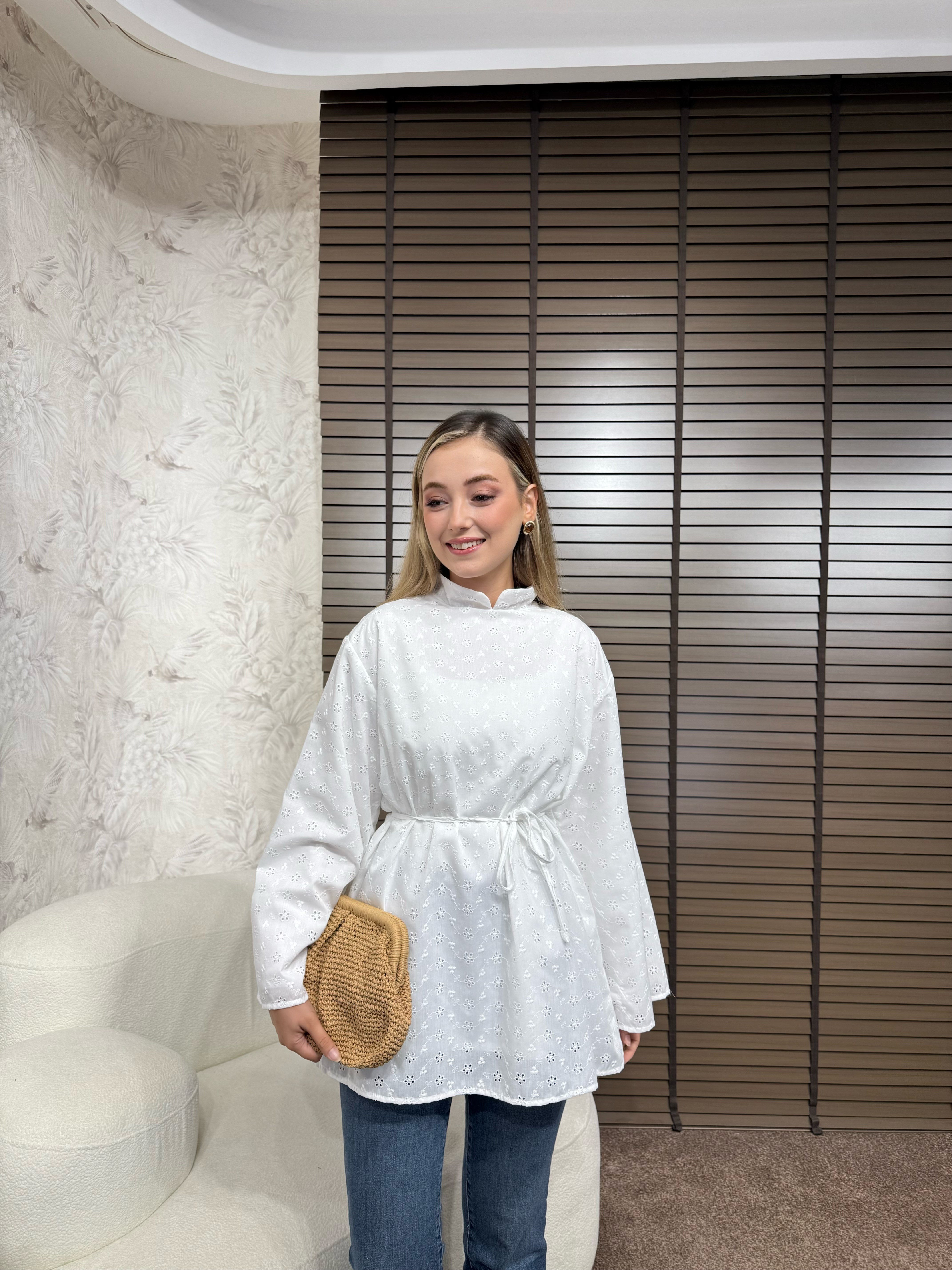 BBC QİYA TUNİK-BEYAZ