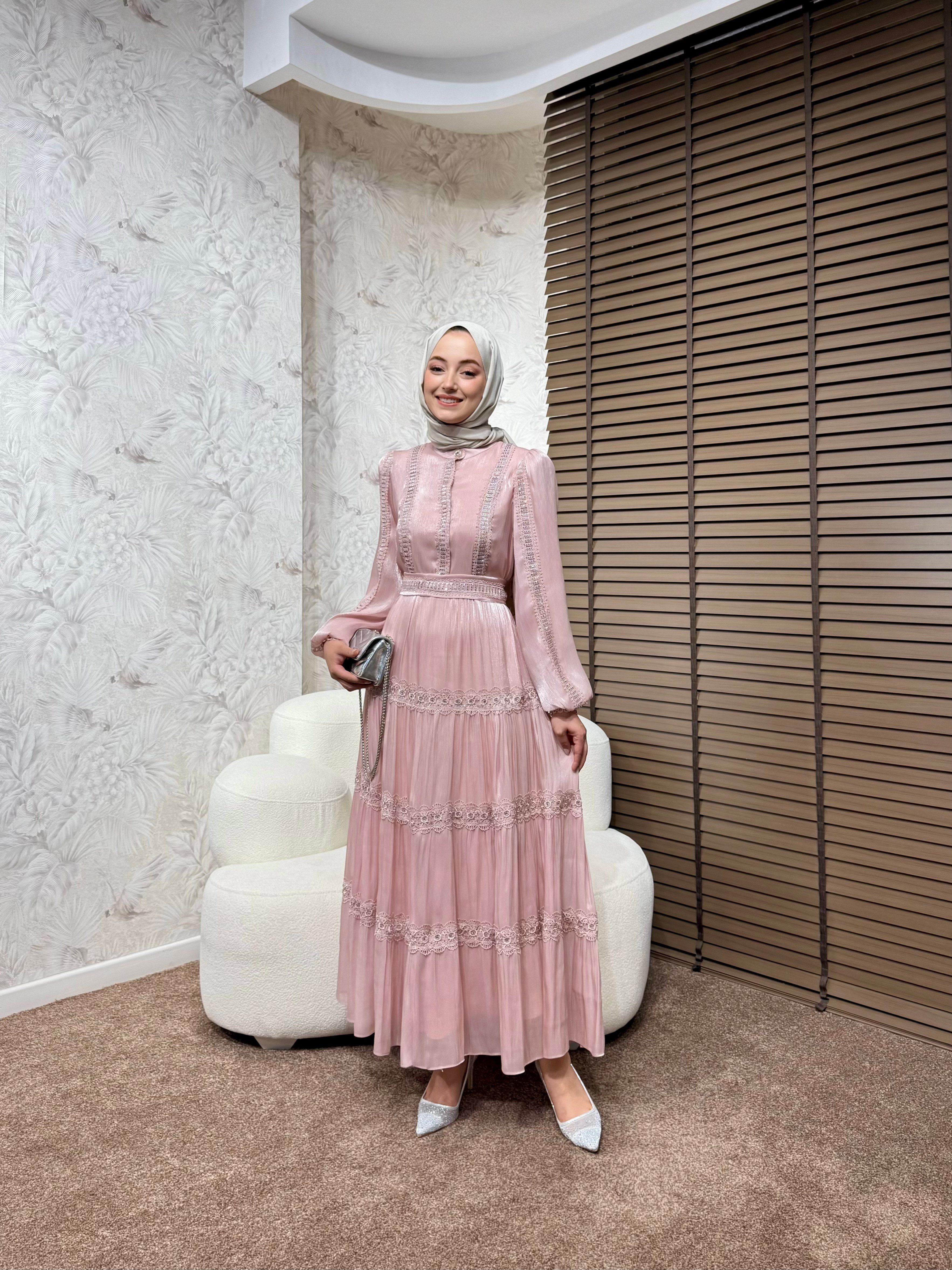 BBC VALERY İTHAL ELBİSE - PEMBE