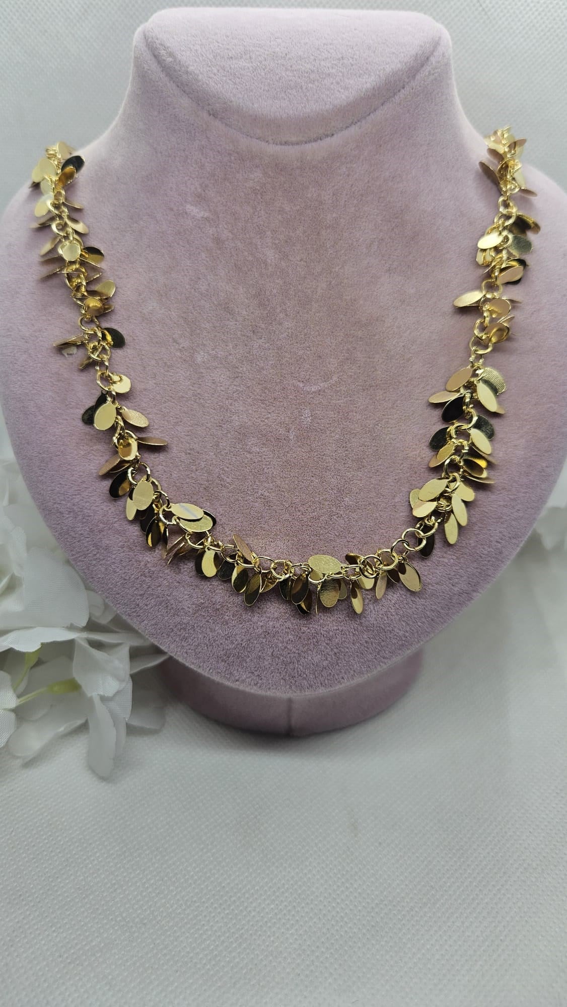 Gold 60 cm İri Pullu Kolye