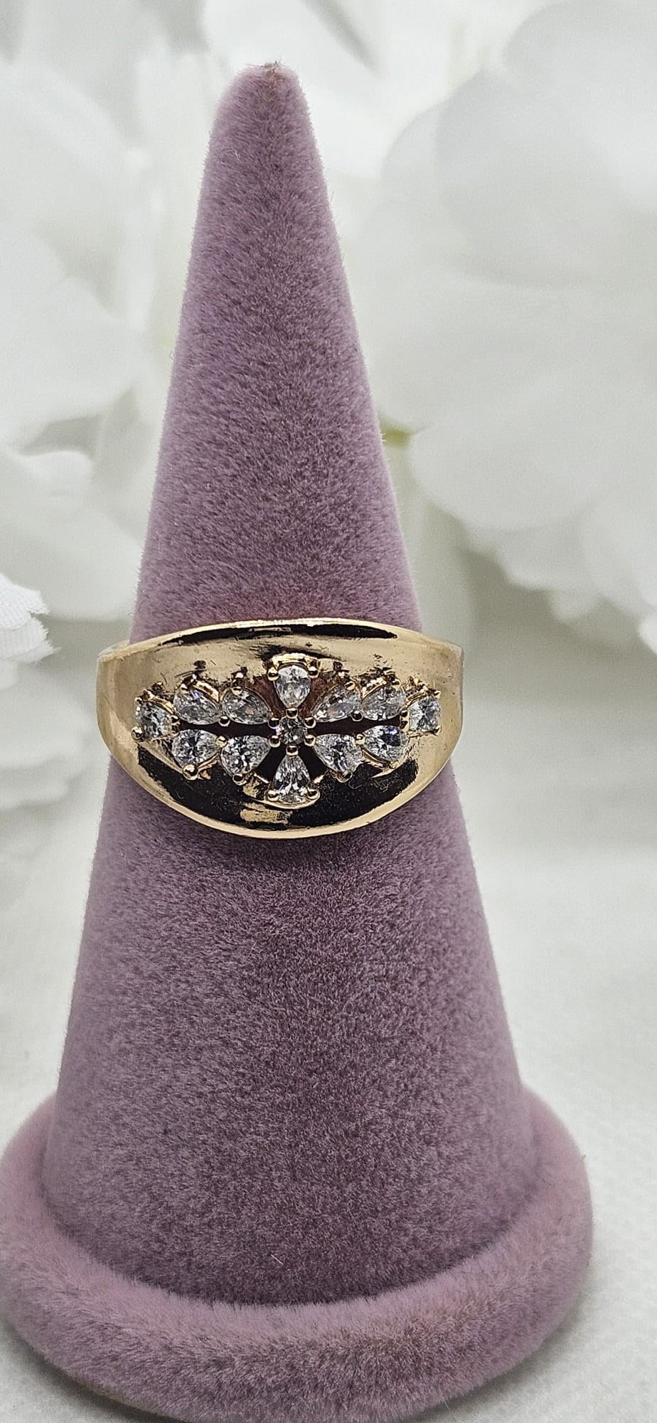 Xuping Gold Zirkon Taş İkonik Yüzük