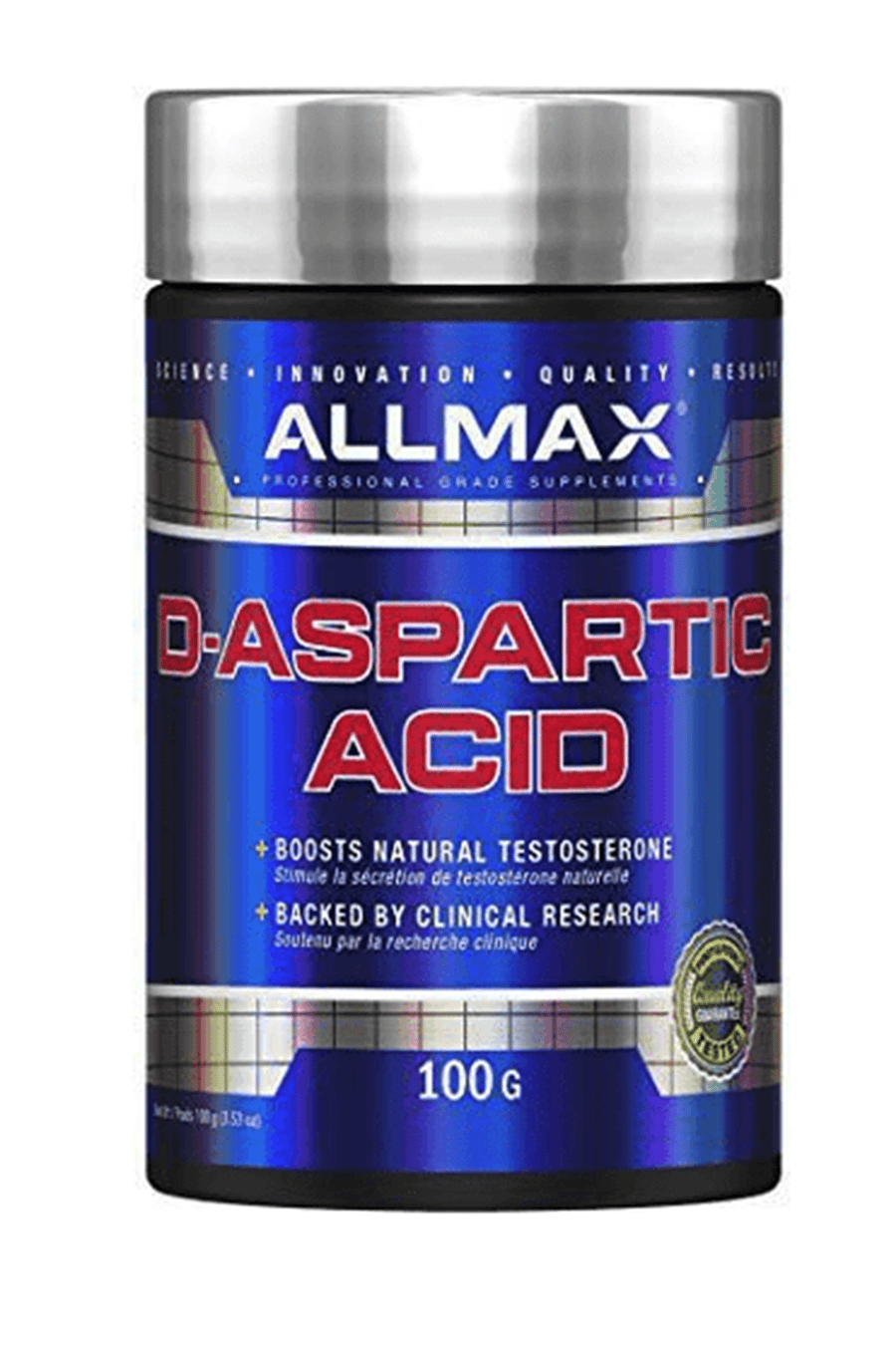 Allmax DAA D-Aspartic Acid 100 Gram 32 SERVİS.Usa Menşei.39.