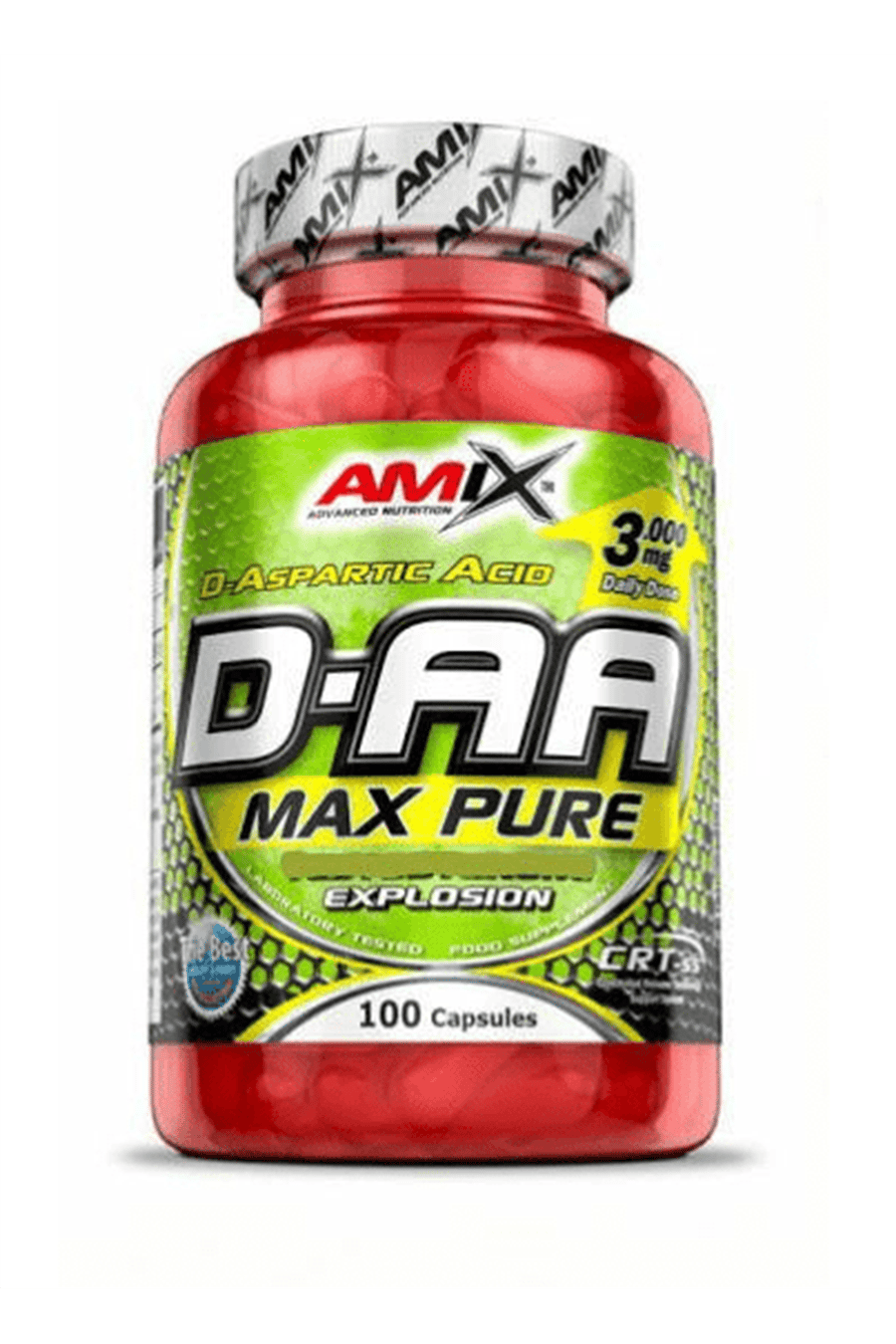 AMİX Explosion D-AA DAA 100 Capsul Pure D-Aspartic Acid LH. United Kingdom.Orıjınal Version.36.