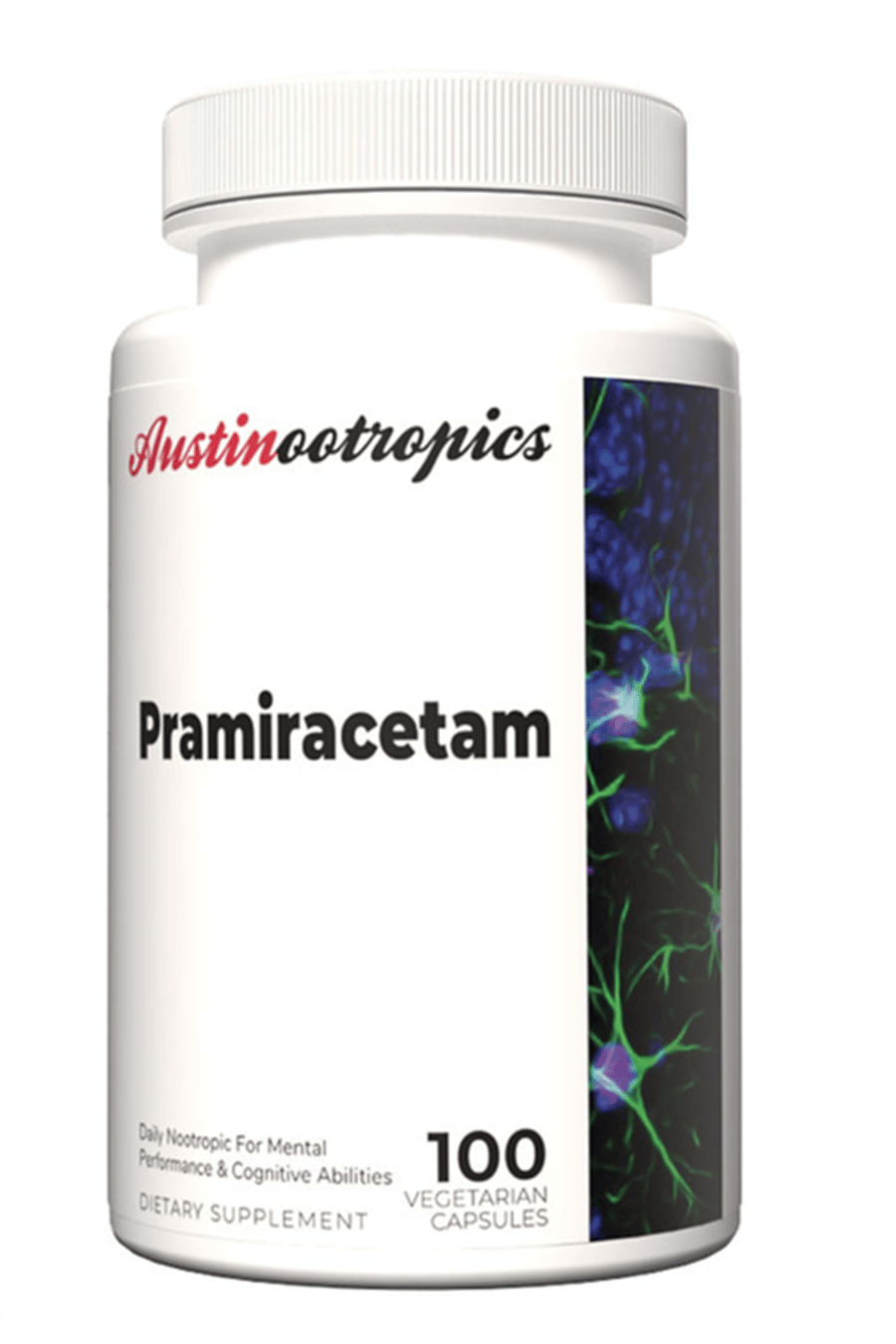 Austinootropics  Pramiracetam  500mg 100 Veg Capsul.Made ın Usa.85.