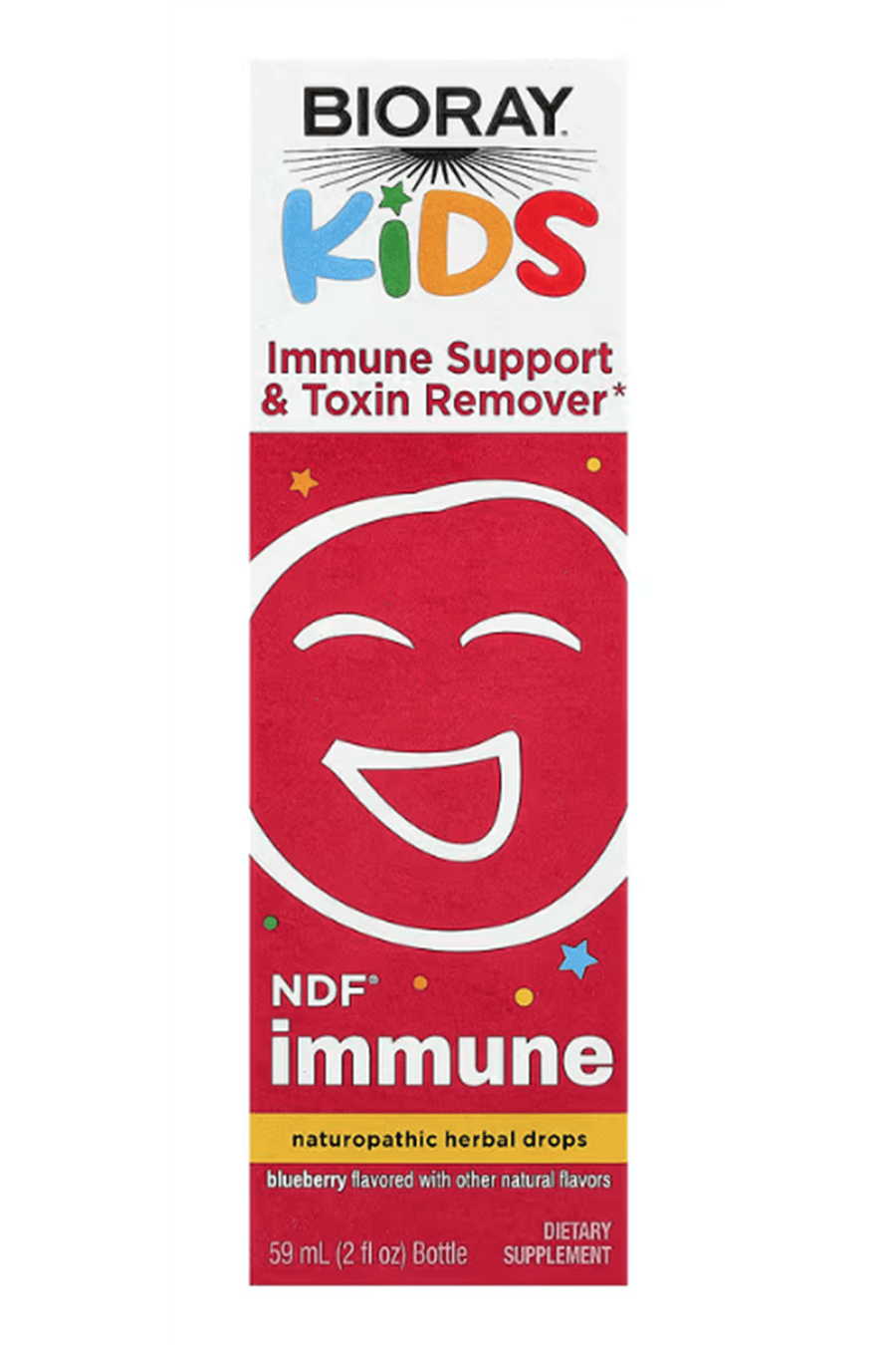 Bioray, Kids, NDF Immune Support & Toxin Remover, Blueberry, 2 fl oz (59 ml).Abd Menşei.59.