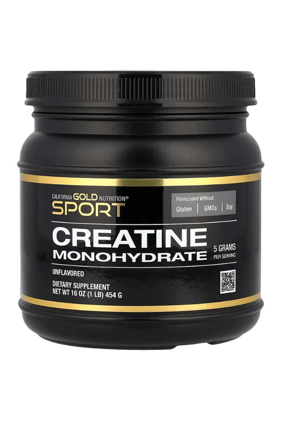 California Gold Nutrition, Sport, Pure Creatine Monohydrate, Unflavored, 1 lb (454 g) Made ın Usa.
