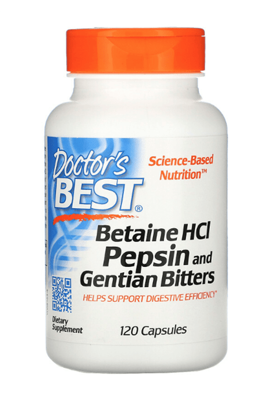 Doctor's Best (Özelsporcugıdaların'dan !!)  Betaine HCL Pepsin & Gentian Bitters  120 Capsul.ABD MENŞEİ.40.